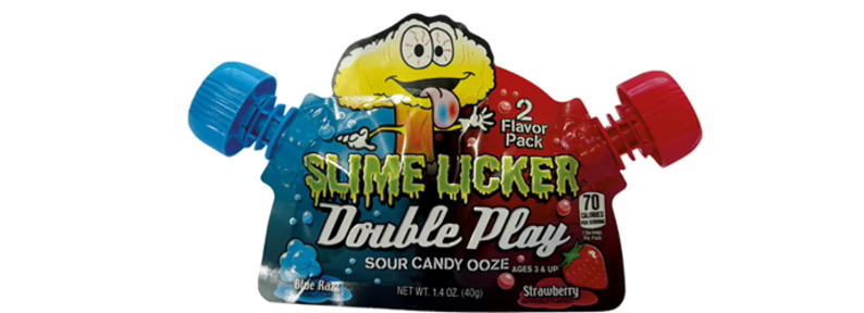 Golosina líquida de dos sabores Sour Candy Ooze with Blue Razz and Strawberry Flavors de Slime Licker [2] 